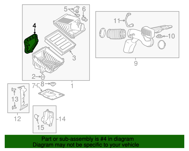 20092019 GM Air Cleaner Seal 22844822 OEM Parts Online