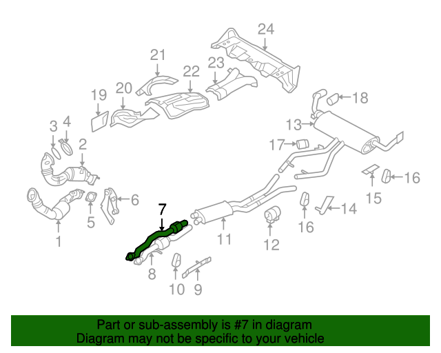 18307576343 20082010 BMW X6 Catalytic Converter (18307576343) BMW of South Atlanta Parts