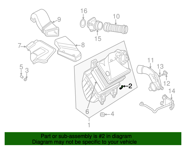 19962015 Audi Air Cleaner Assembly Retainer Clip 078129797 Genuine