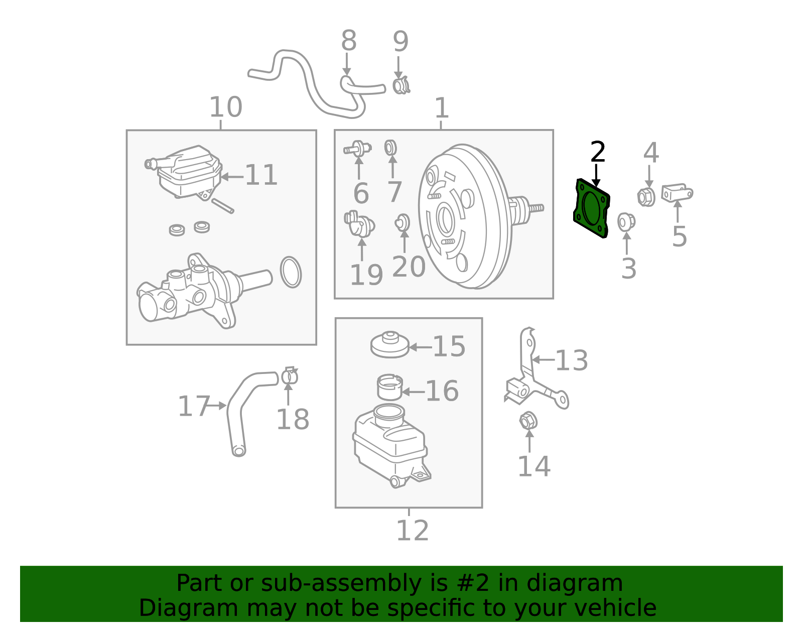 Booster Assembly Gasket - Scion (44785-02060)