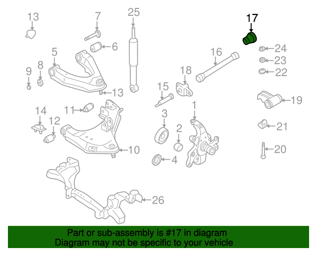 19982004 Nissan OEM NEW 19982004 Nissan Frontier Xterra Front Torsion