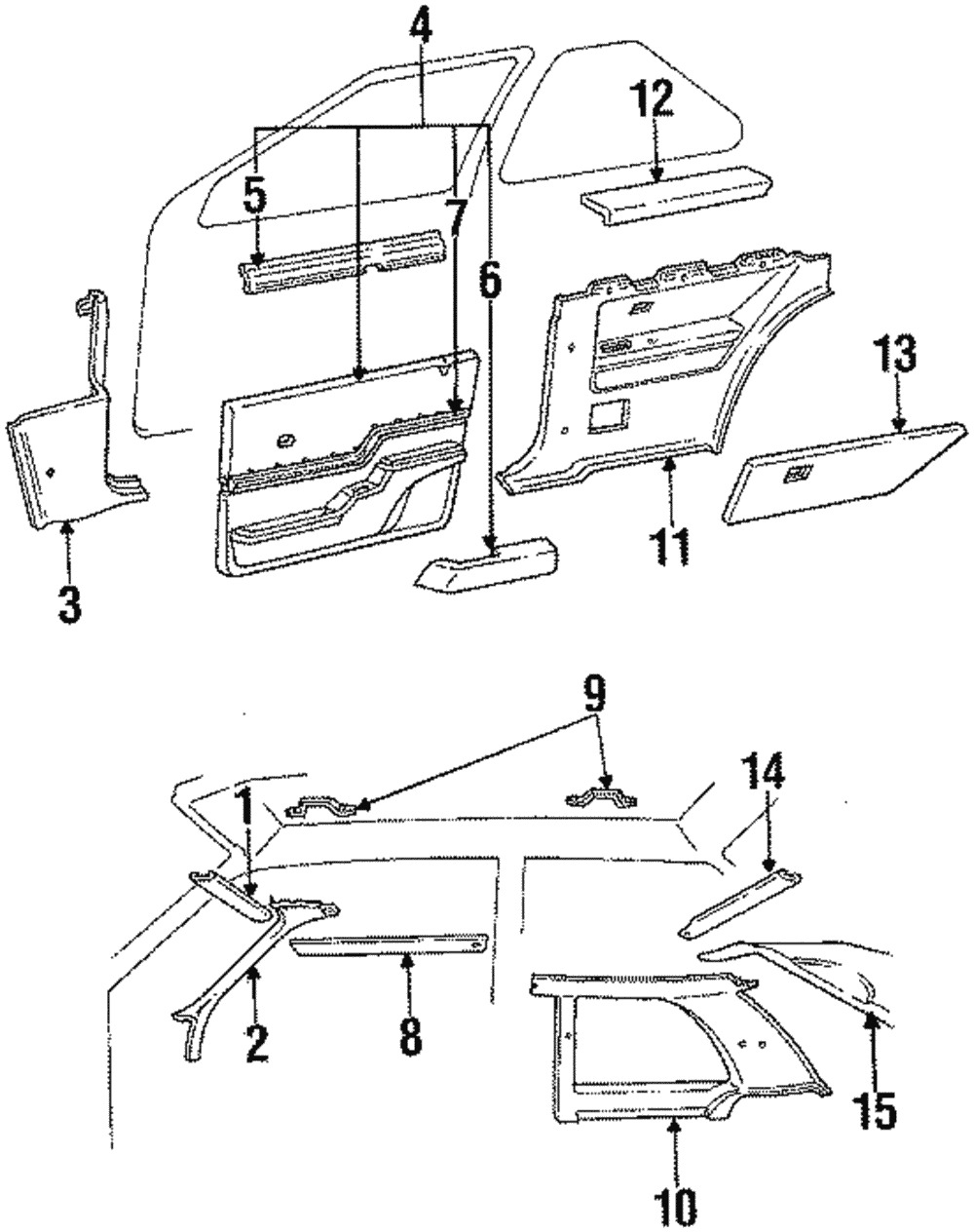 Windshield Pillar Trim - Ford (E83Z-5403598-A)