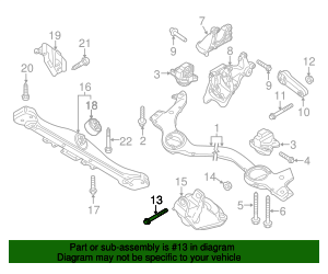 2010-2024 Porsche Torque Arm Mount Bolt WHT-005-204 | Gaudin Porsche Parts