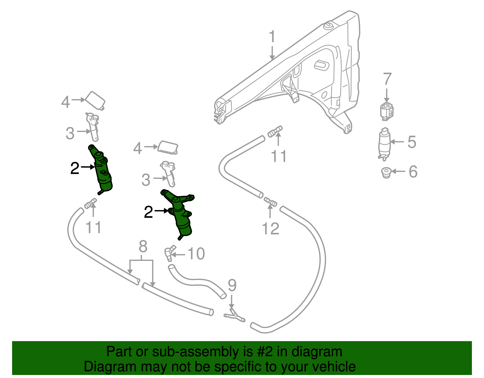 Pressure Cylinder - Volkswagen (7L6-955-978)