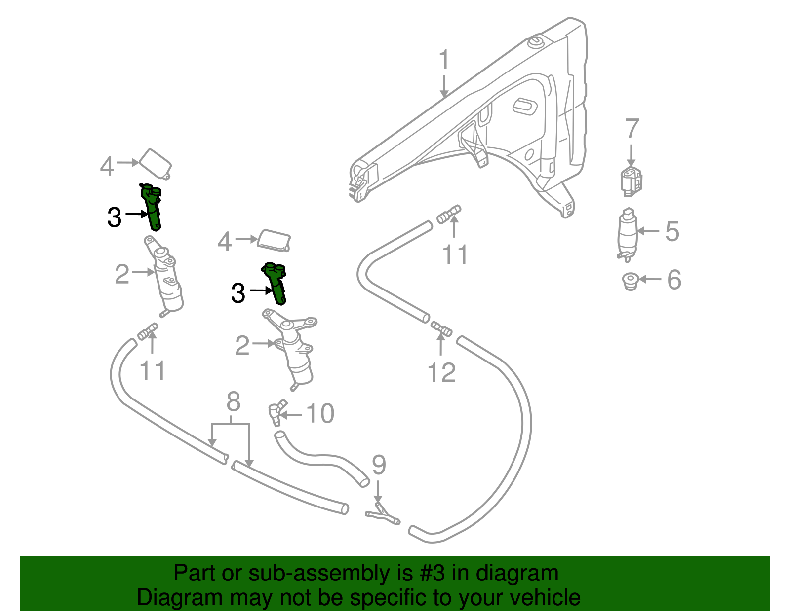 Spray Jet - Volkswagen (7L6-955-104)