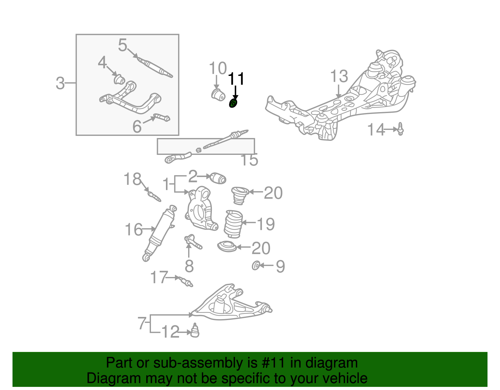 Rear Suspension Washer - GM (10441747)