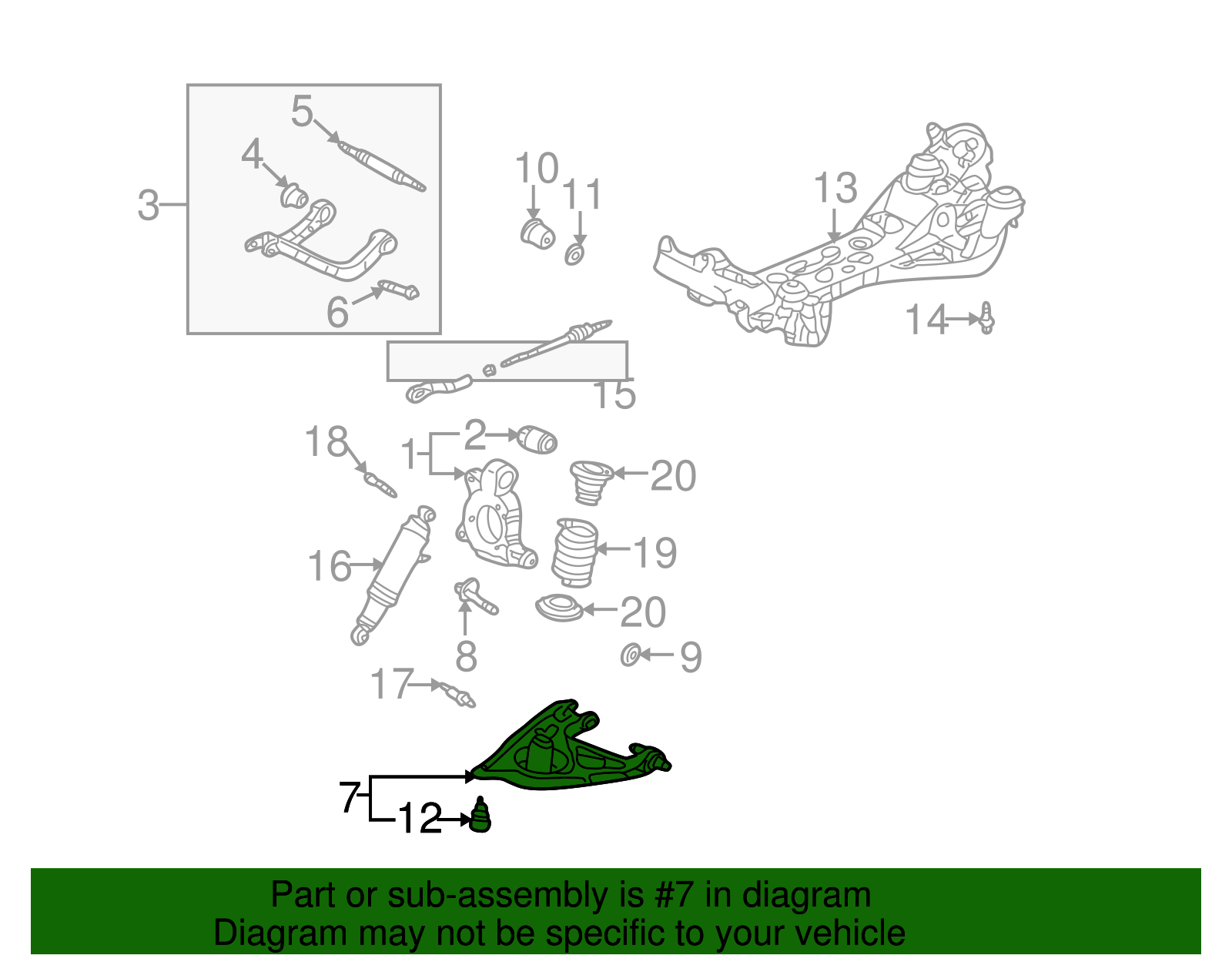 Lower Control Arm - Buick (25795978)