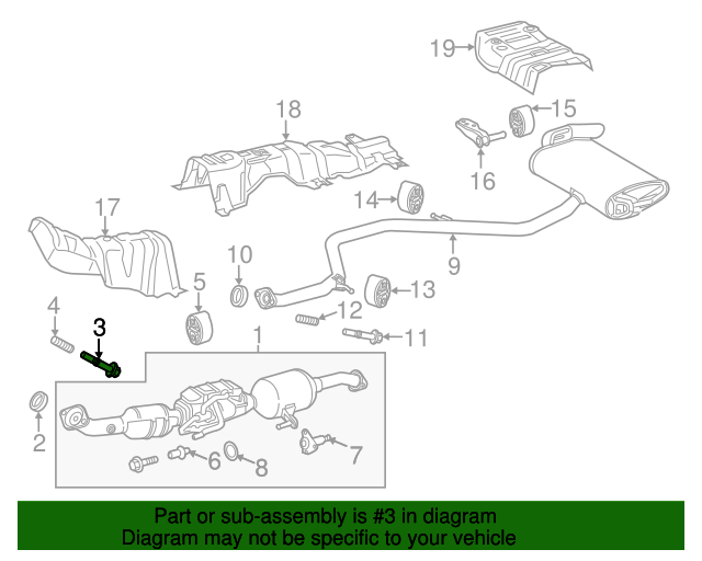 90109A0064 Exhaust Manifold Bolt 20162023 Toyota Boch Toyota South