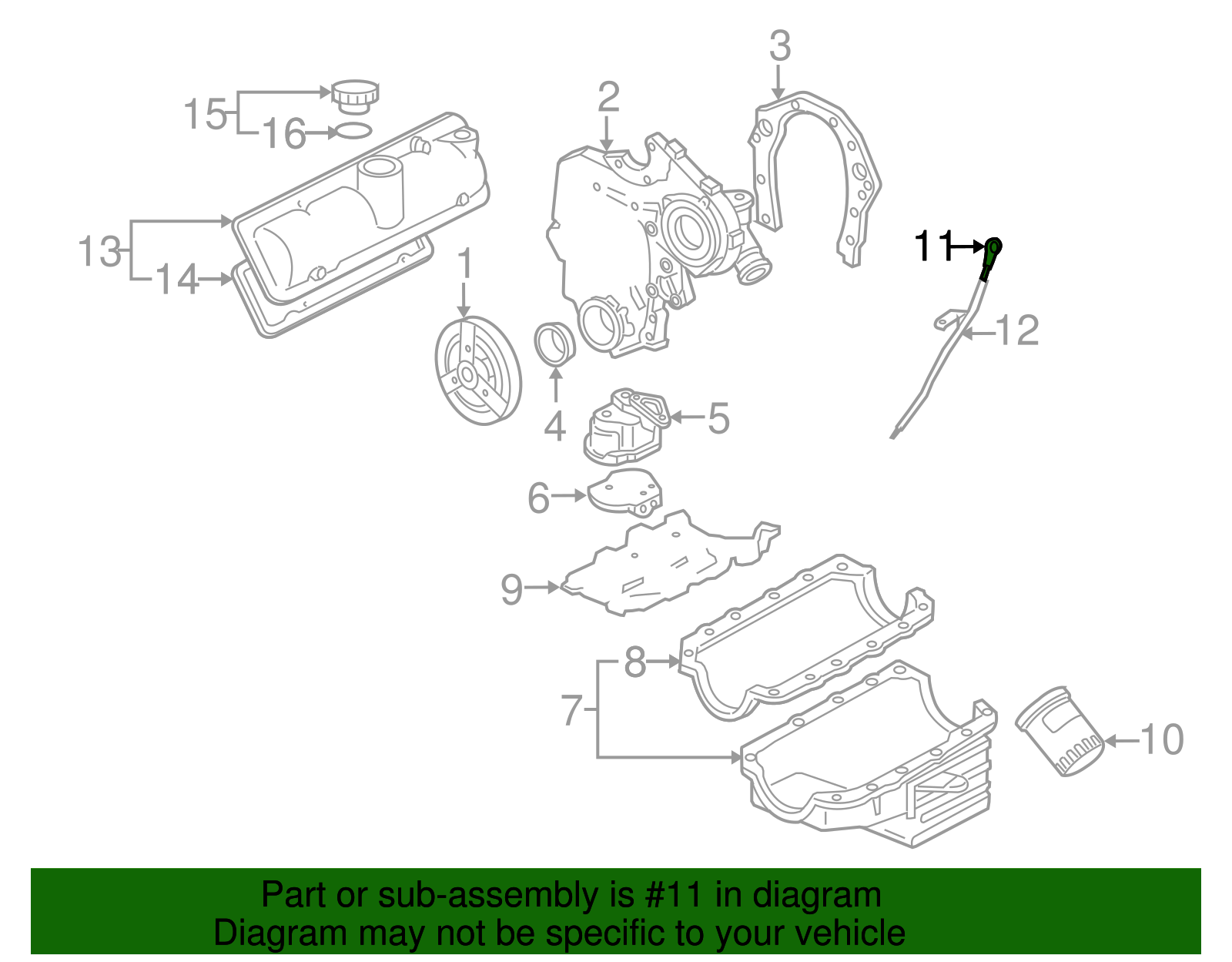 Engine Oil Dipstick - GM (12574894)