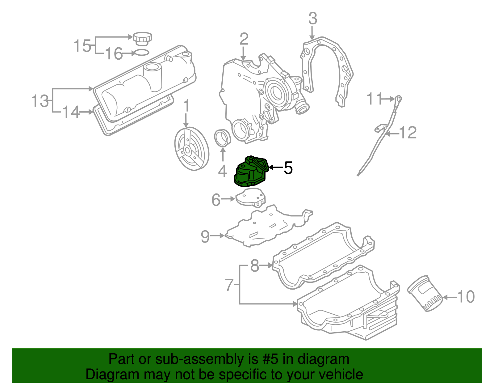 Oil Pump - GM (89060444)