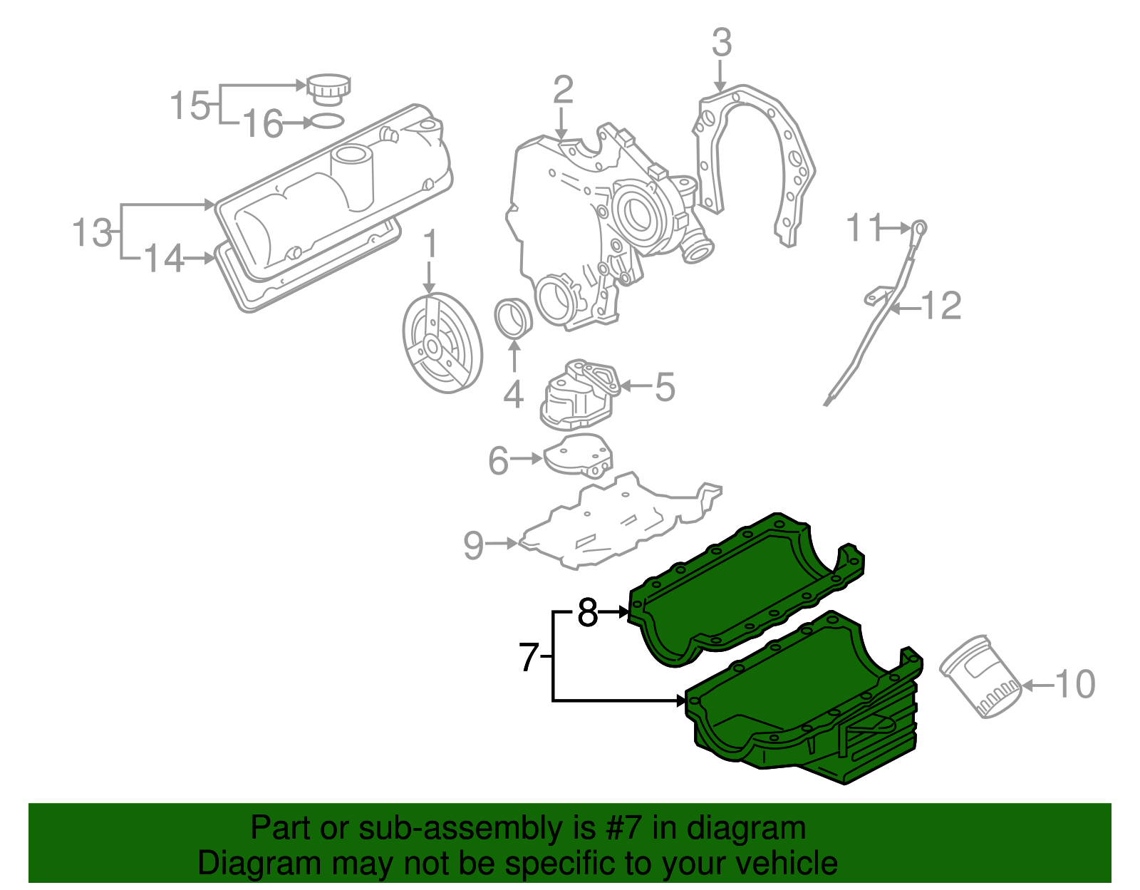 Engine Oil Pan - GM (12593455)