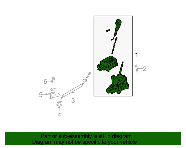 8L8Z7210A Gear Shift Assembly 2008 Ford Ford Parts Direct
