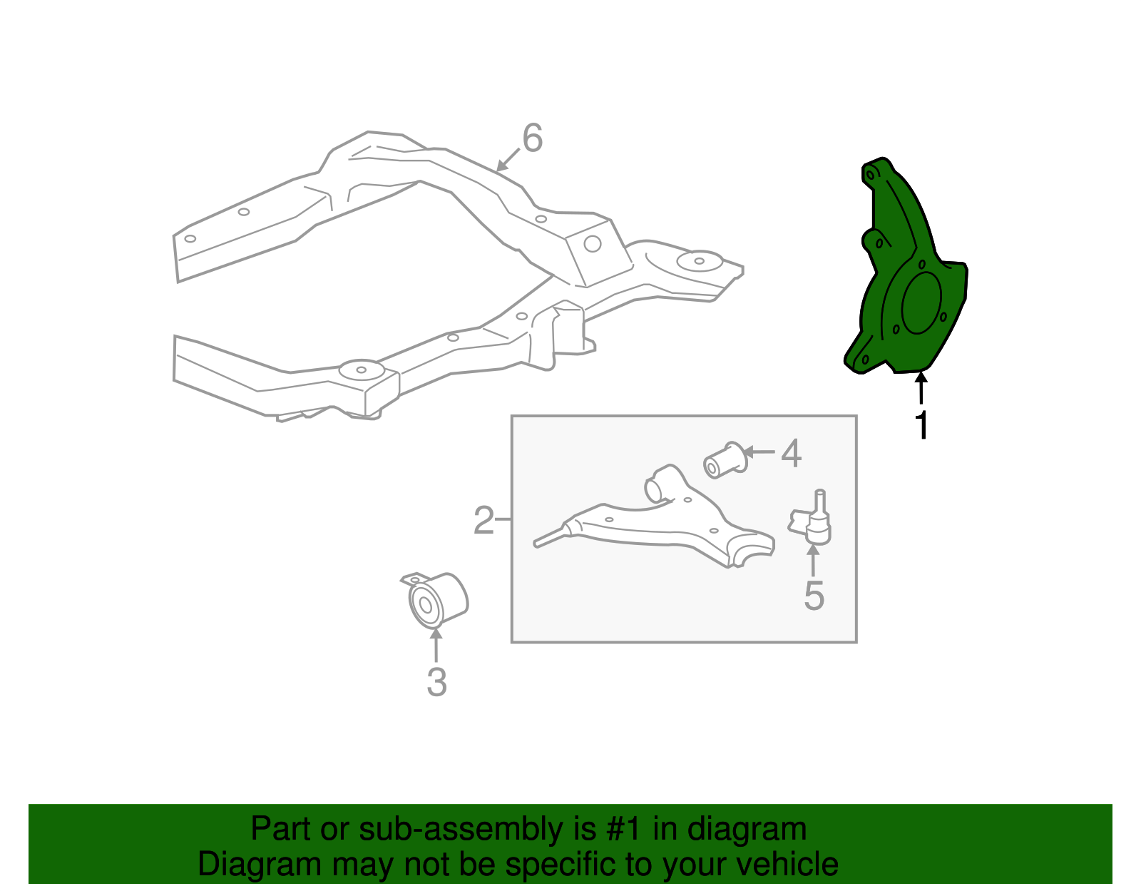 Driver Side Steering Knuckle (25796982)
