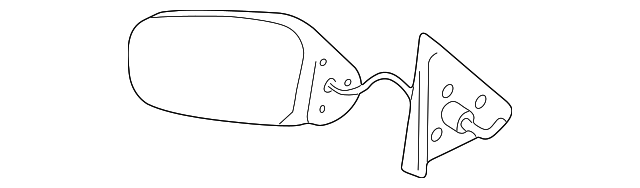 Mirror Assembly, O/S Rear View-Right-hand (Manual) - GM (88892498)