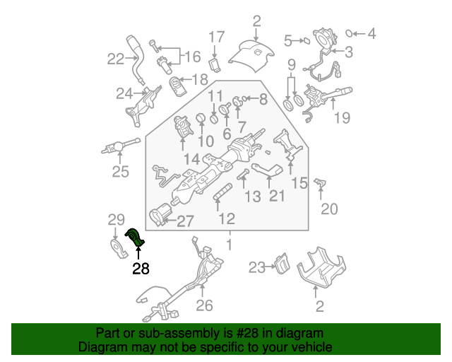 20102014 GM OEM NEW 201014 GM Cadillac GMC Escalade Steering Wheel Position Sensor 19418403