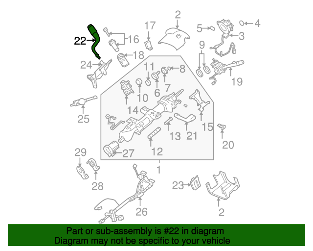20082014 GM OEM NEW 20082014 GM Cadillac Escalade Steering Column