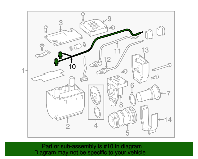 001827310464 - HVAC System Wiring Harness 2010-2018 Mercedes-Benz 