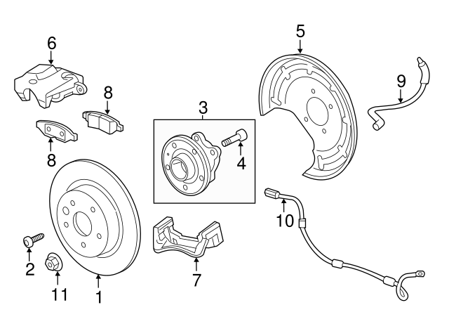 2018-2020 Buick Envision Rear Wheel Speed Sensor 84250929