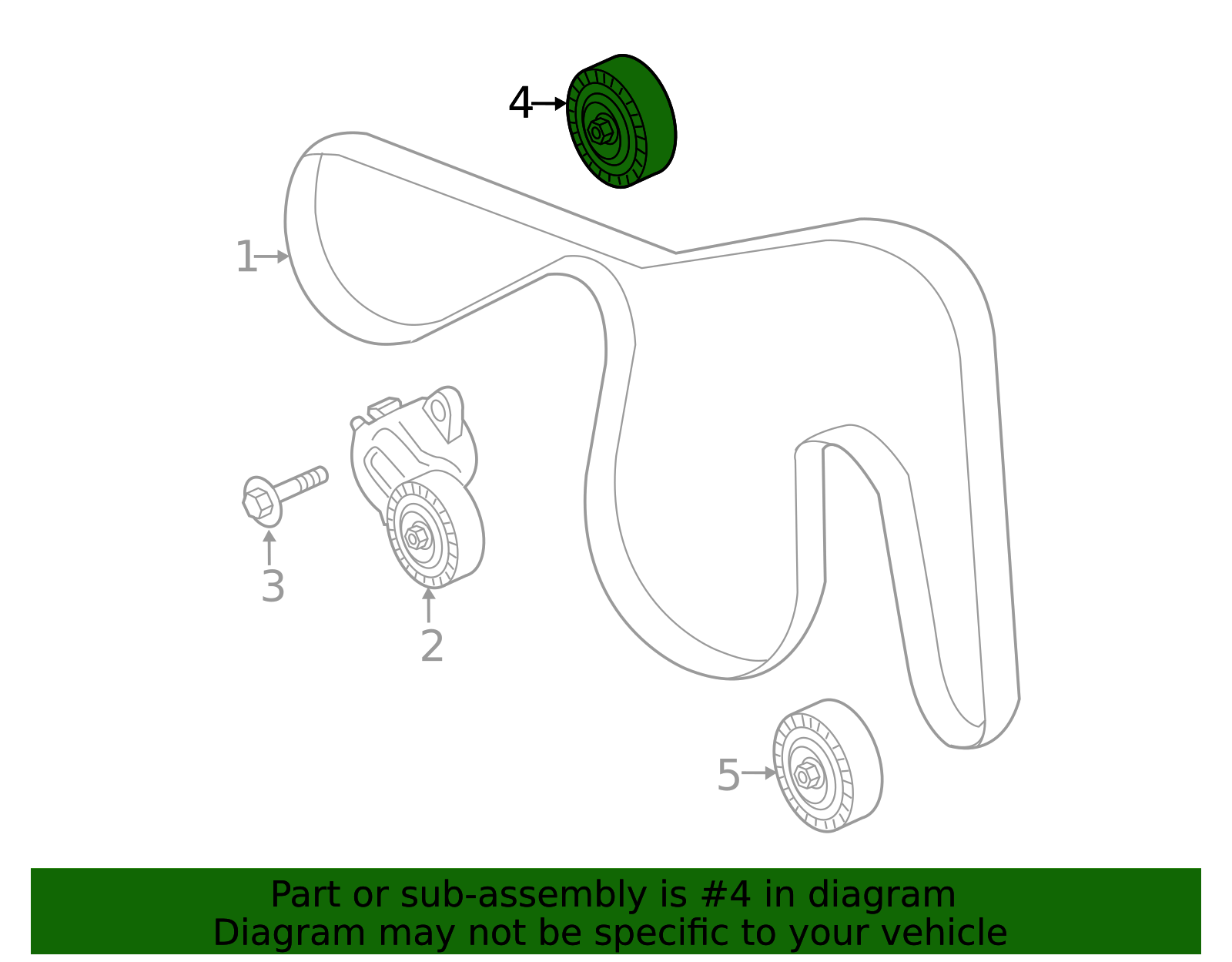 Motorcraft™ Idler Pulley - Ford (YS-363)