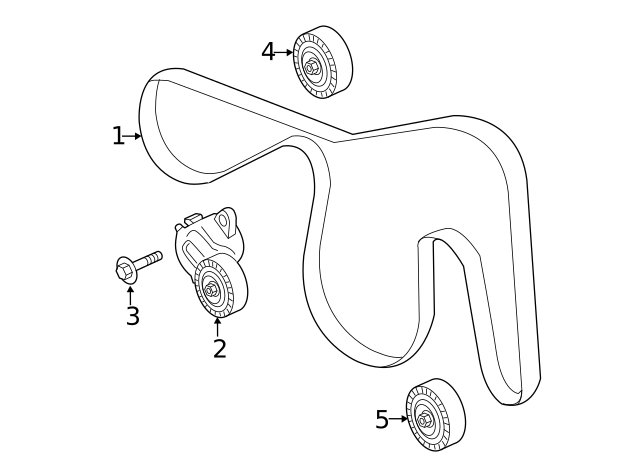2020 Ford Serpentine Belt L1MZ 8620 F TascaParts