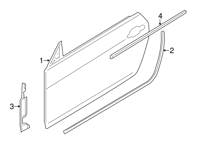 51337280293 - 2014-2020 BMW Belt Molding (51-33-7-280-293) | BMW 