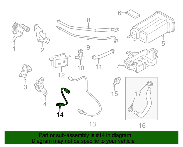 392102E900 Oxygen Sensor 20142016 Kia Soul Genuine Kia Parts