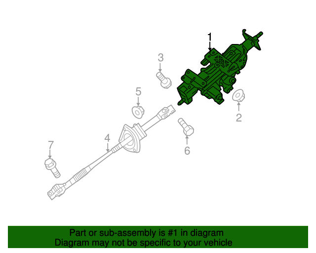2011 Hyundai Equus Steering Column 563003N100 OEM Parts Online