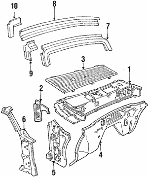 thumbnail image 2 of Ford Mustang Cowl Grille 1983-1993 – With Washer Nozzles & Hardware (Daniel Carpenter Reproductions) 2 of 5