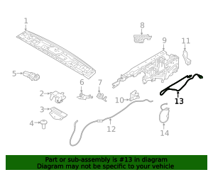 54-37-9-448-971 - Wiring harness compartment lid, left 2019-2024 BMW ...