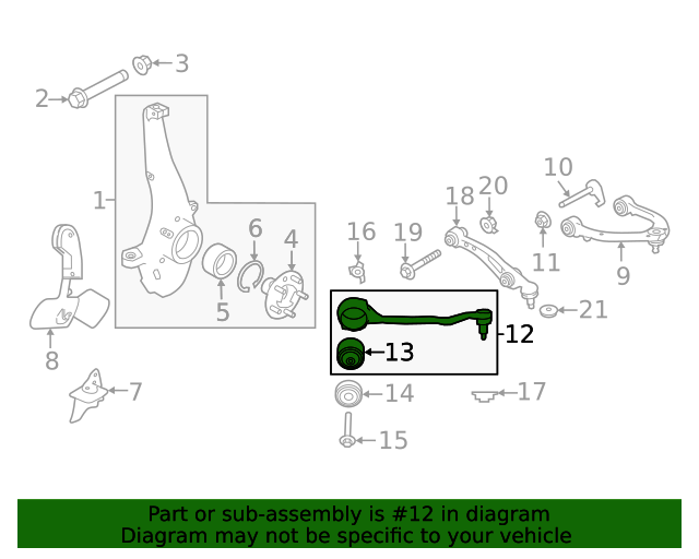 Genuine Lower Control Arm for 20202021 Land Rover Land Rover Part LR144505 Land Rover