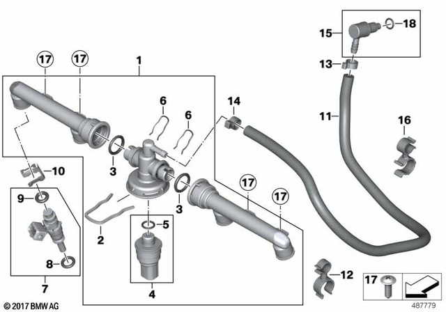 13537671546 - Injection Rail 2003-2016 BMW-Motorrad | BMW Motorrad USA