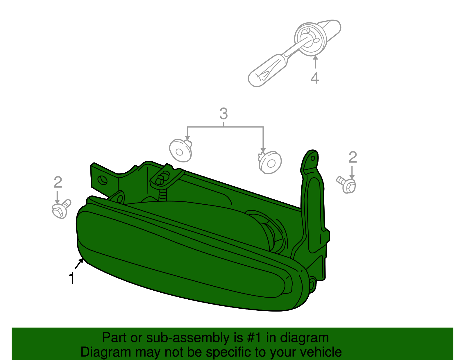 Lamp Assembly, Front Fog - GM (90584064)