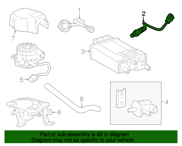 89465 35790 Oxygen Sensor 2020 2022 Toyota 4Runner Lithia Toyota Parts