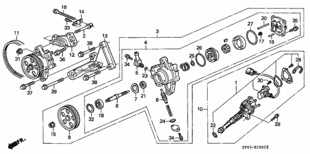 P.S. Pump for 1993 Acura Legend #0