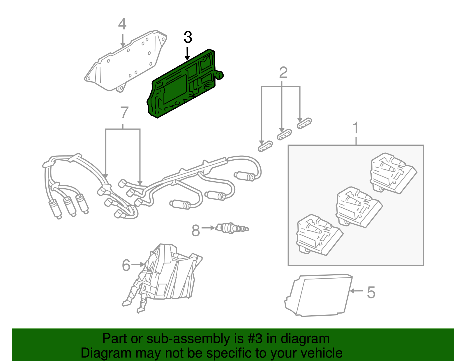 Ignition Control Module without Coil - GM (19245557)