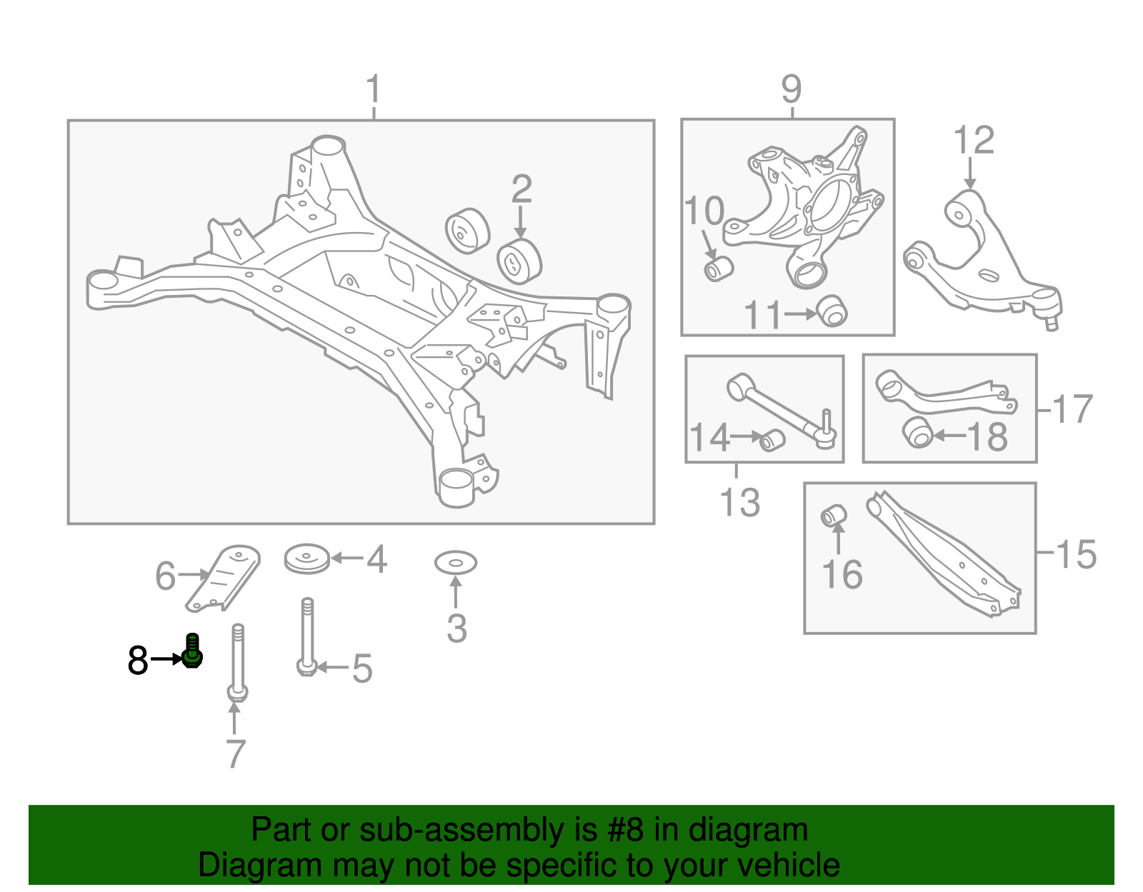 Support Brace Screw - Scion (SU003-02824)