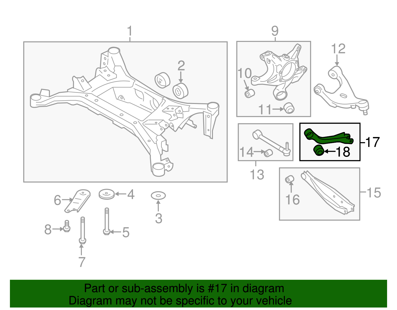 SU003-00360 - Trailing Arm 2013-2024 Toyota | Brantford Toyota Parts