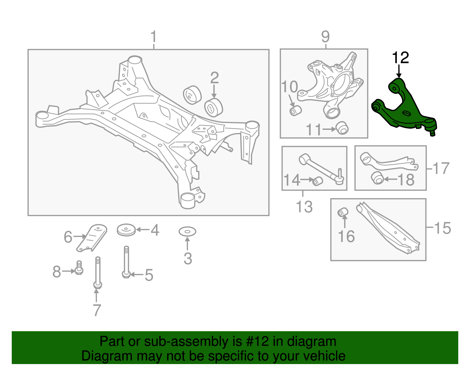Upper Control Arm - Scion (SU003-07492)