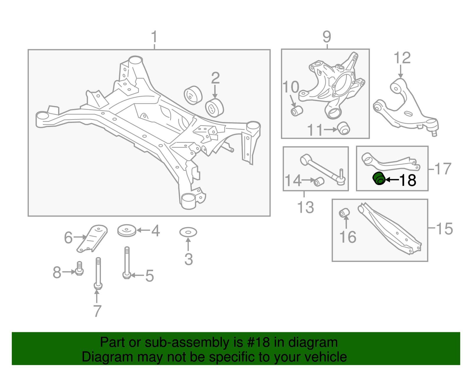 Suspension Trailing Arm Bushing - Scion (SU003-00366)