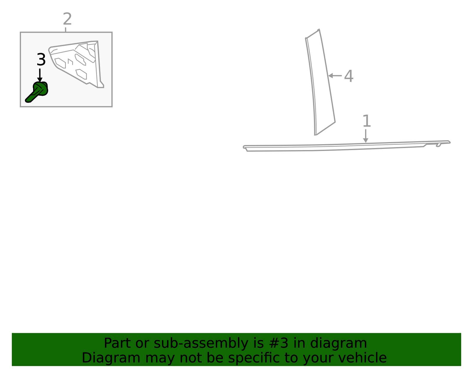 Corner Molding Clip - Scion (90118-WBC12)