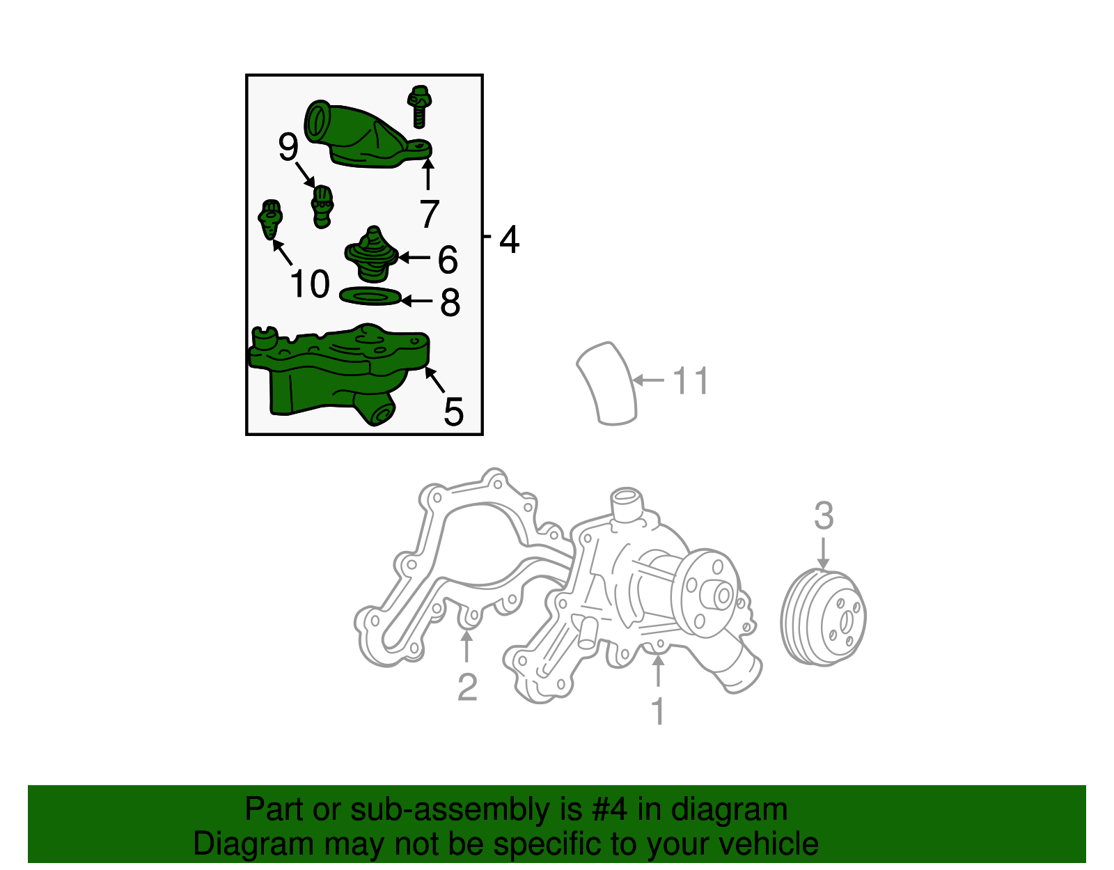 Engine Coolant Thermostat Kit - Ford (YU3Z-8A586-AA)