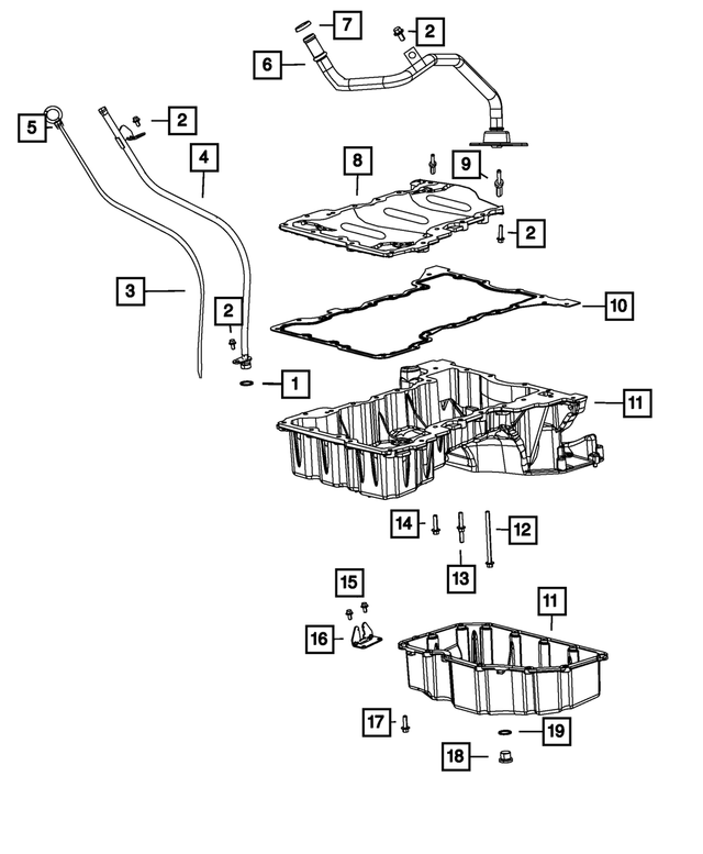 20052019 Jeep Oil Drain Plug 68040680AA Mopar eStore