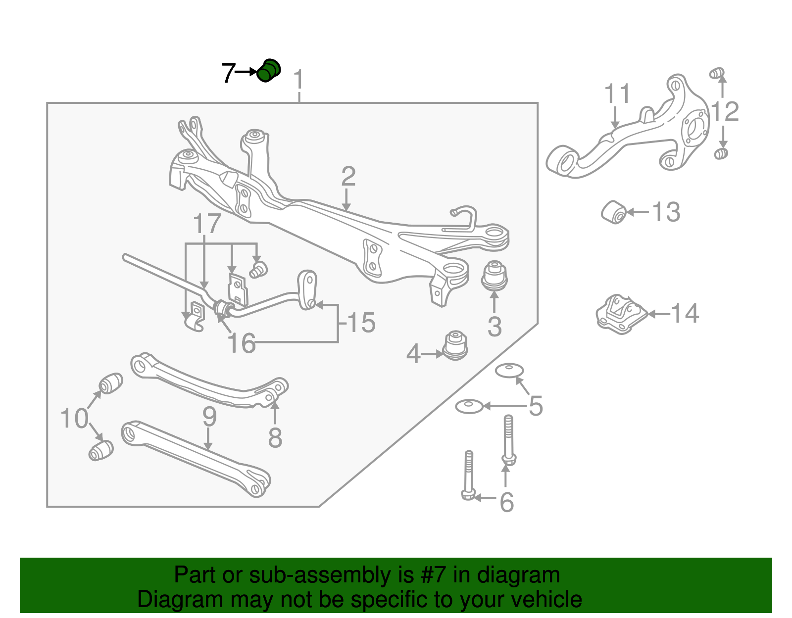 Protector, Rear Suspension Lower Control Arm Bolt - GM (09226871)
