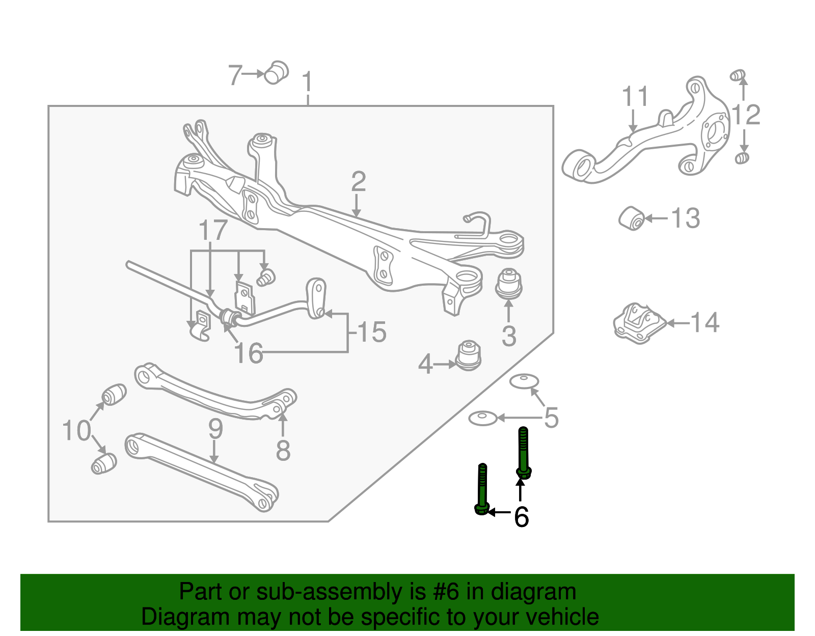 Bolt/Screw, Rear Suspension - GM (11588478)