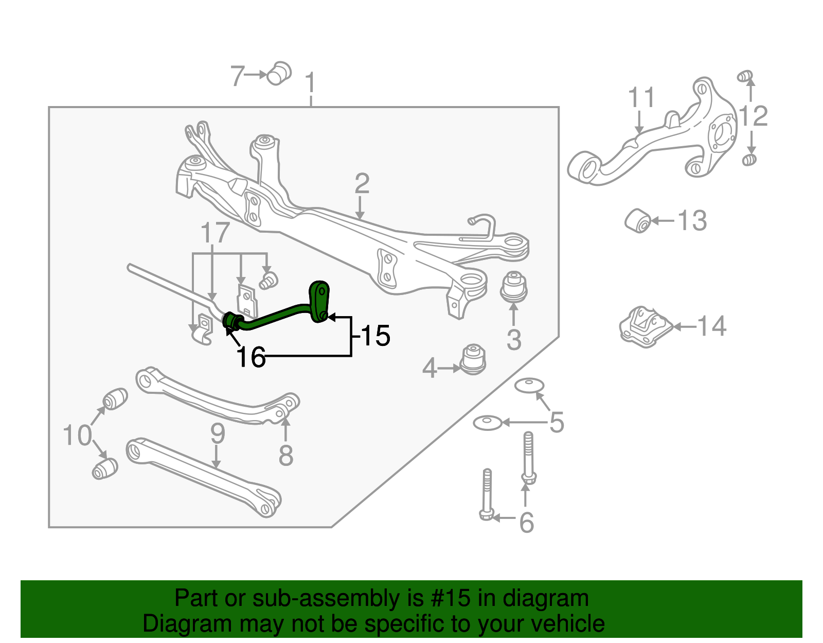 Shaft Kit, Rear Stab - GM (90538980)