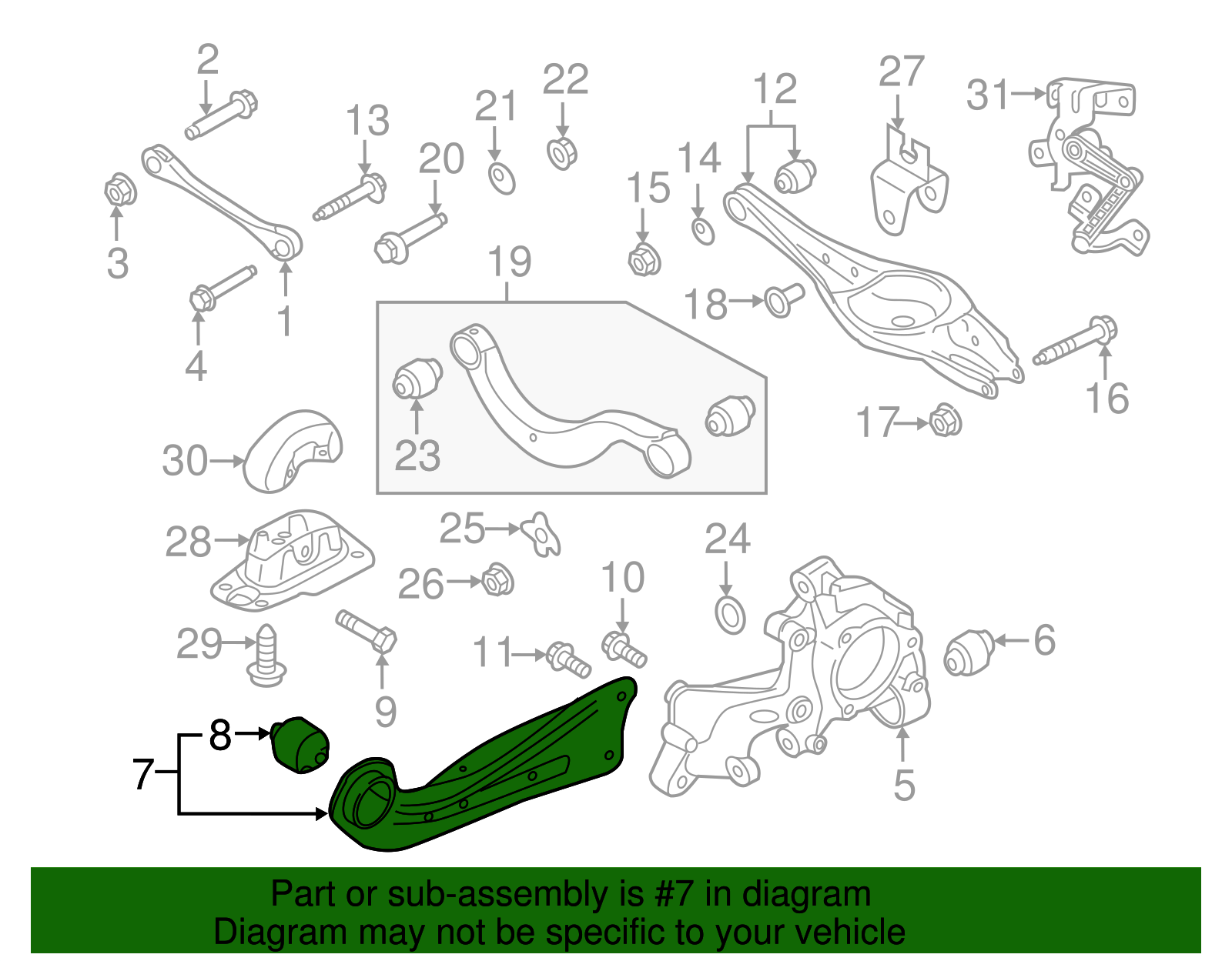 Trailing Arm 5Q0-505-224-D