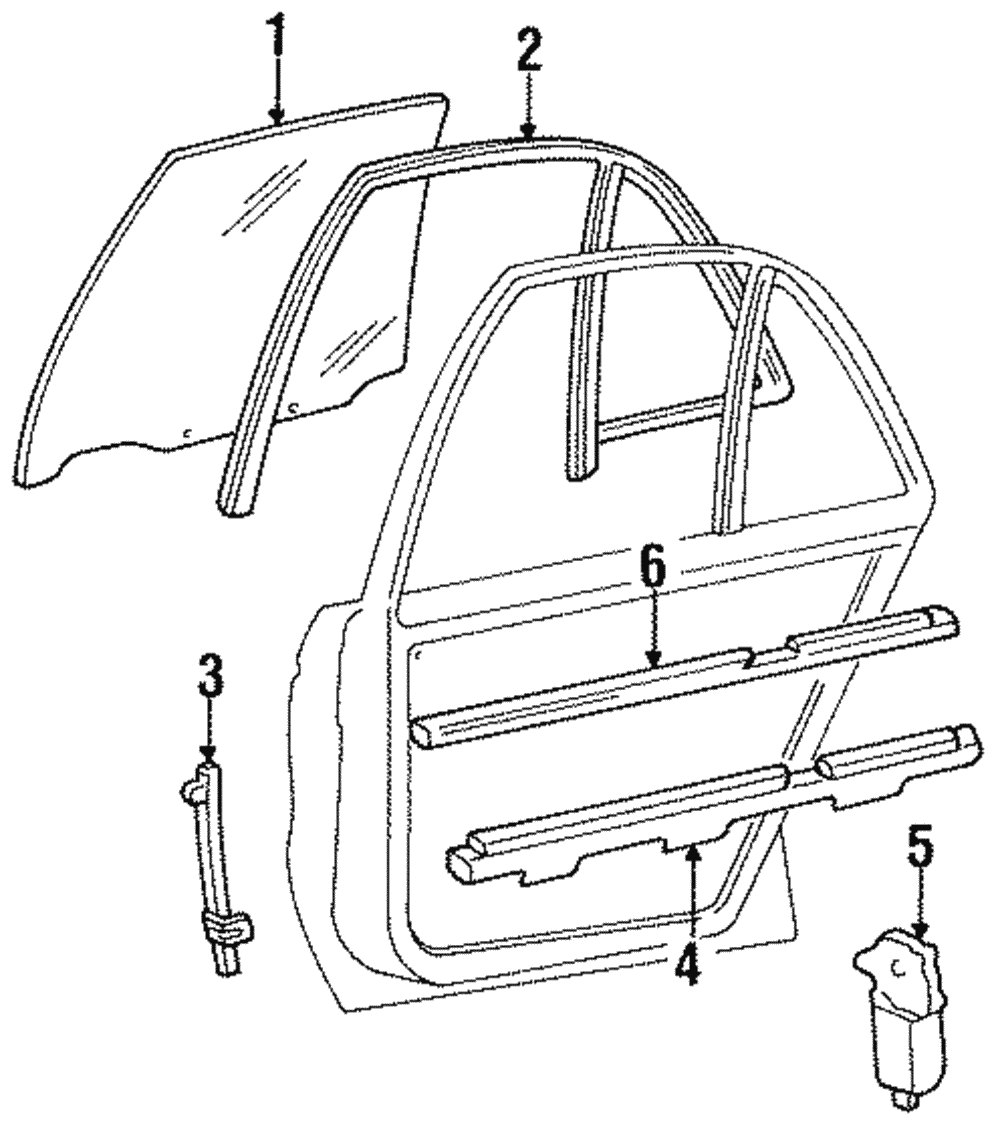 Door Glass - GM (25640152)