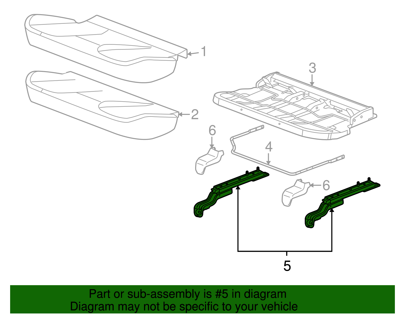 Rear Seat Adjuster - GM (84454427)