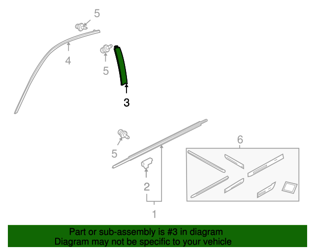 20082012 Honda Accord Garnish, L Front Door Center Pillar 72470TE0