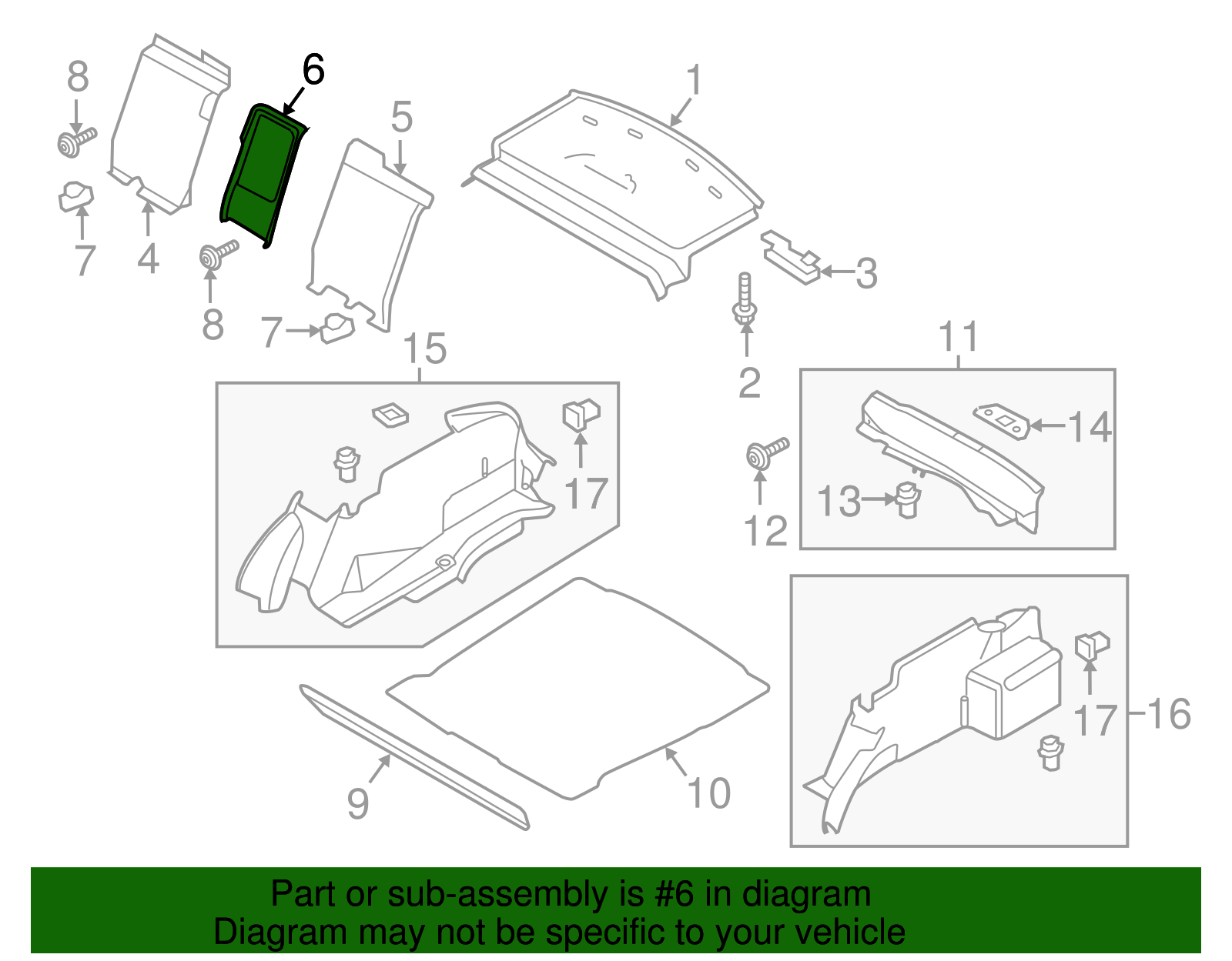 Seat Trim - Ford (GD9Z-5445443-AB)